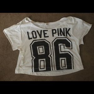 Pink crop top